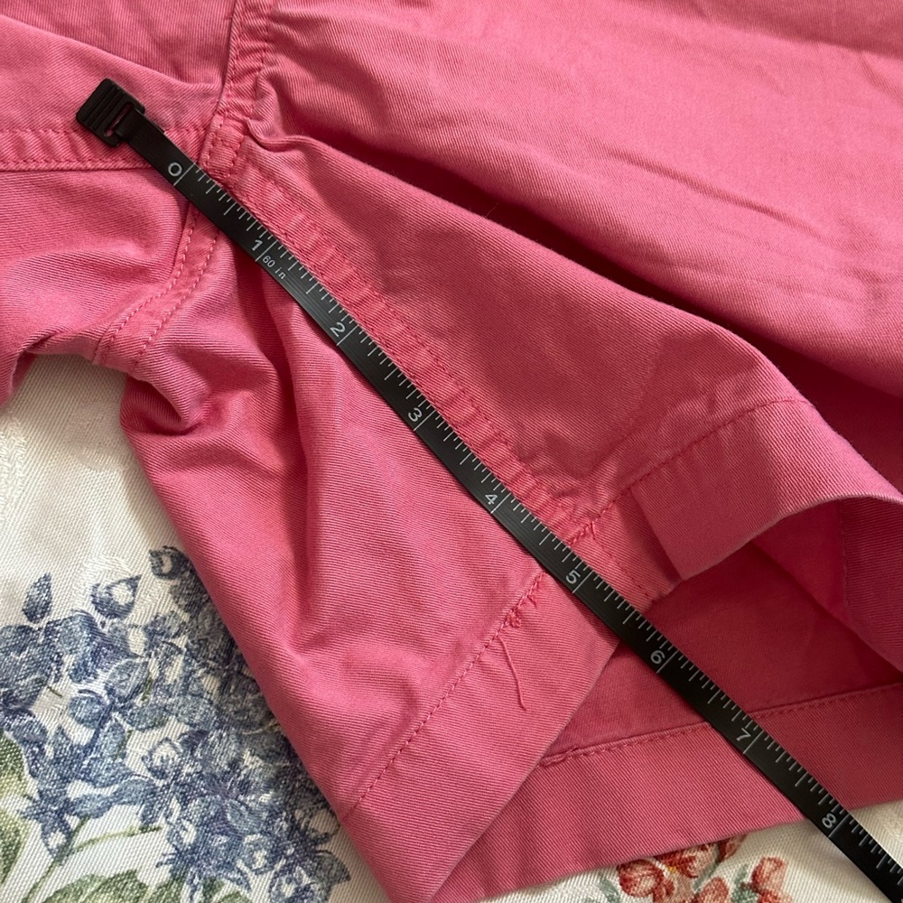 Polo Ralph Lauren Classic Fit 6” Chino khaki Shorts pink red drawstring Sz M - Picture 9 of 10